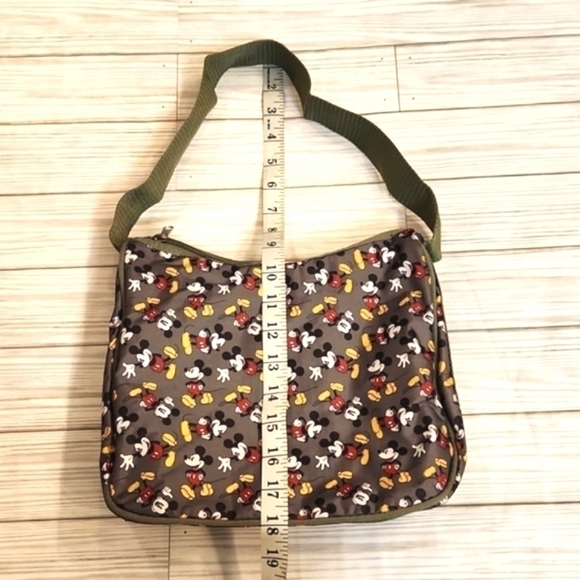 WOMENS Disney Army Green Mickey Mouse shoulder bag. - Picture 12 of 13